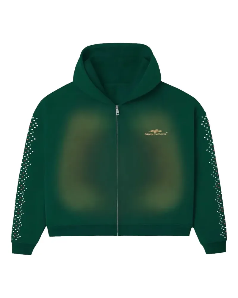 STADIUM GOODS Kapuzenjacke mit Kristallen - Grün Grün