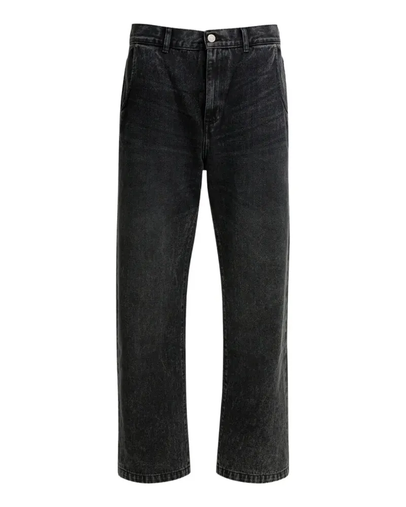 Mfpen stonewashed straight-cut jeans - Schwarz Schwarz