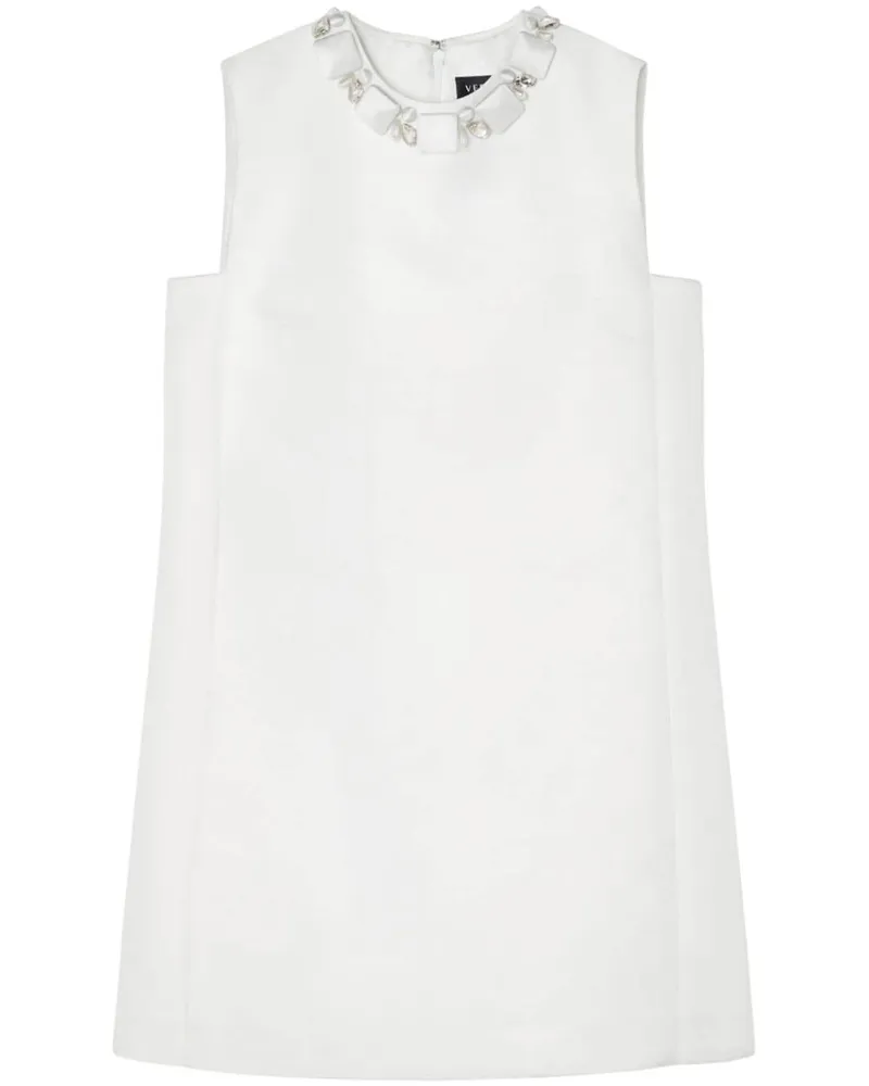 Versace Kleid mit Perlen - Weiß Weiß