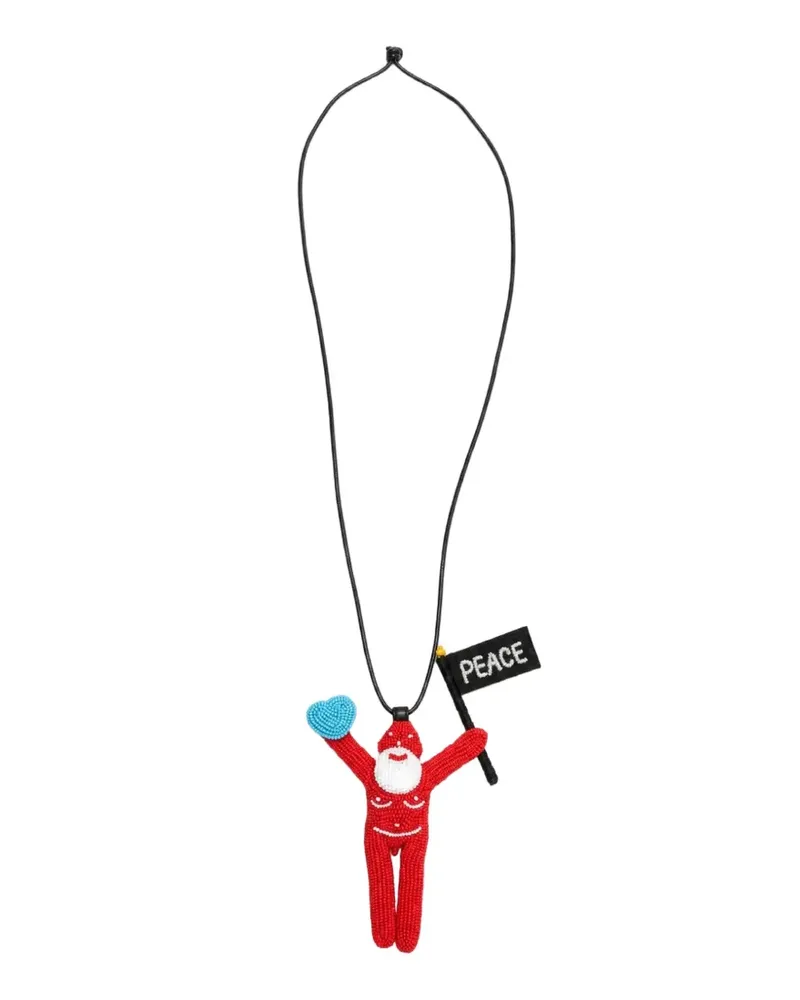 Walter van Beirendonck Peace Jewel Halskette - Rot Rot