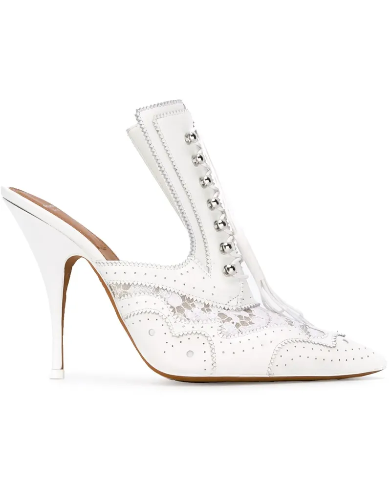Givenchy Mules mit Budapestermuster - Weiß Weiß