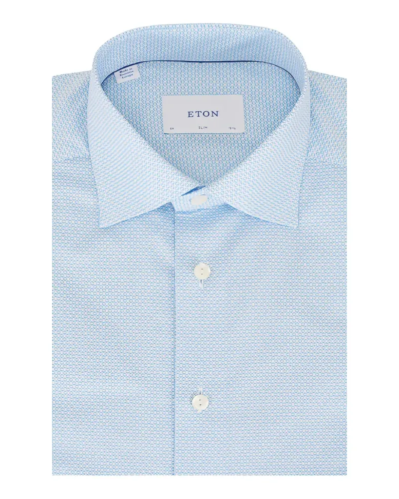 Eton patterned shirt - Blau Blau