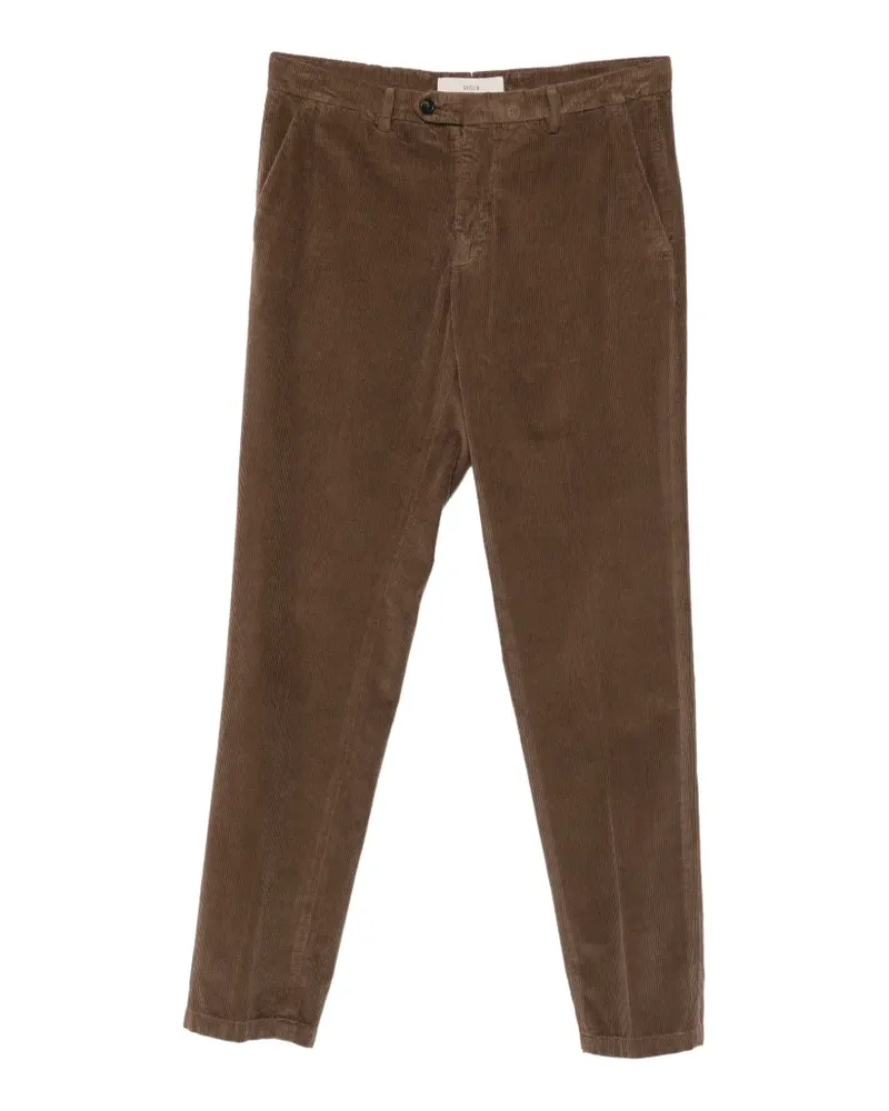 Briglia 1949 Gerade Hose mit Cord-Effekt - Braun Braun