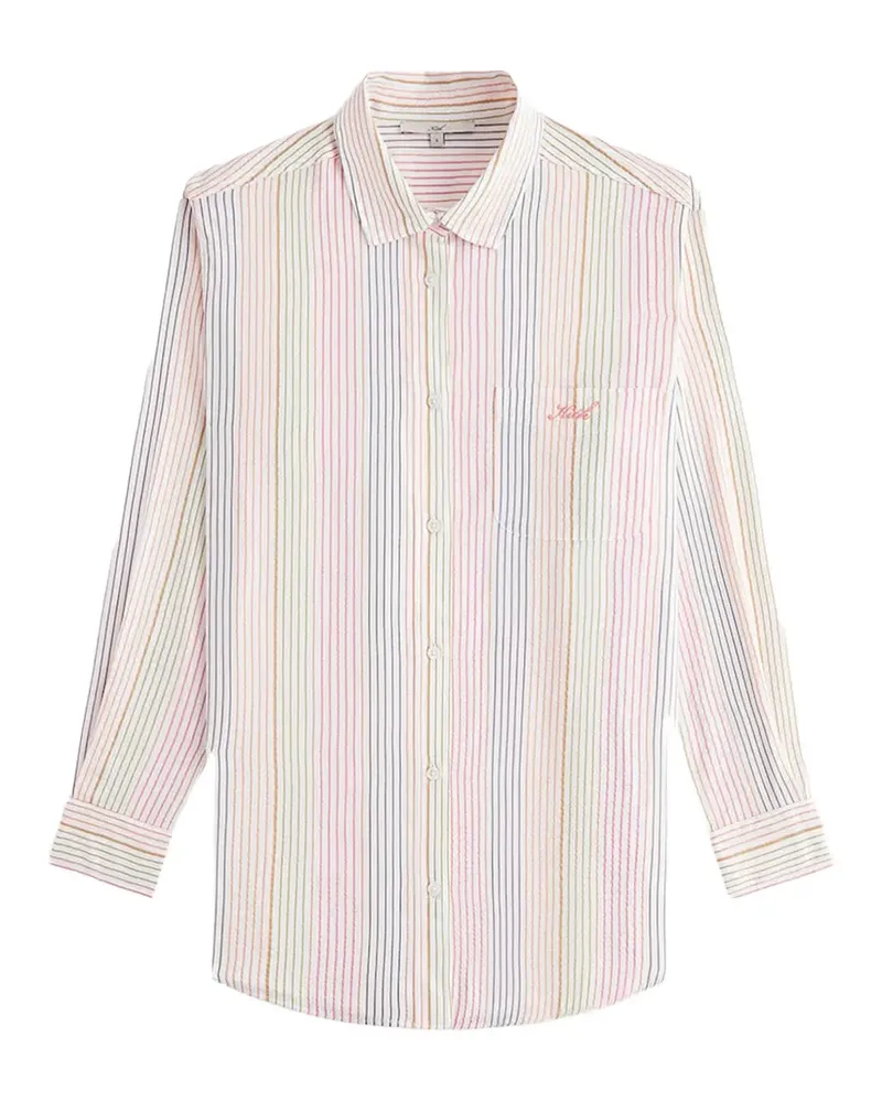 KITH Ora II seersucker shirt - Weiß Weiß