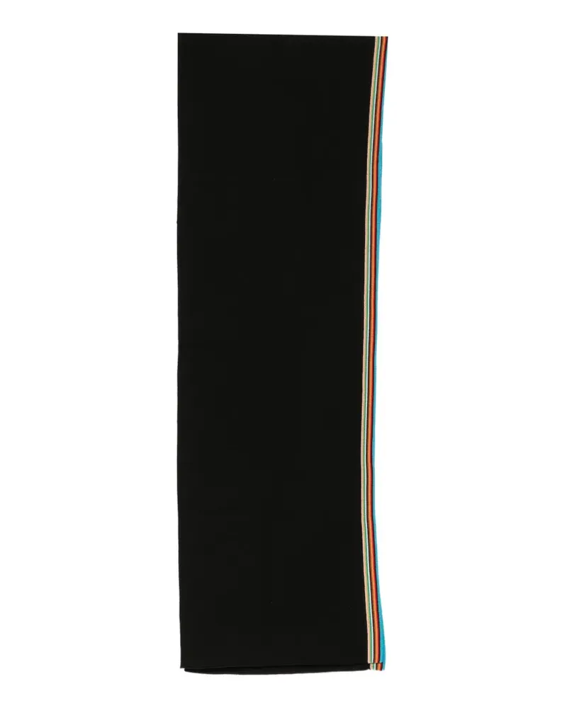 Paul Smith Schal mit Signature Stripe - Schwarz Schwarz