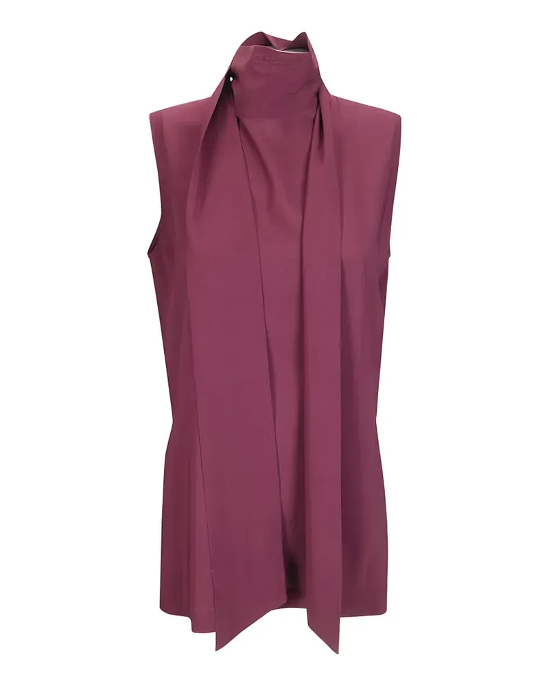 Alberto Biani scarf-detail top - Violett Violett