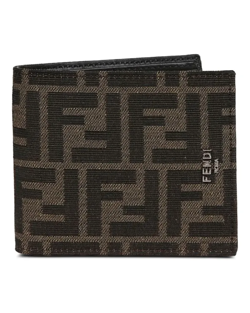 Fendi FF logo bi-fold wallet - Braun Braun
