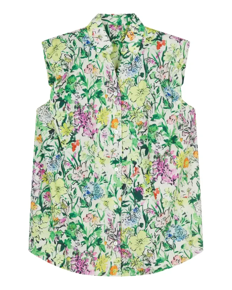 JNBY Blusentop mit Blumenprint - Weiß Weiß