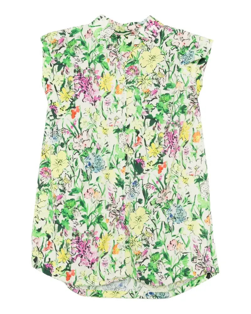 JNBY Blusentop mit Blumenprint - Weiß Weiß