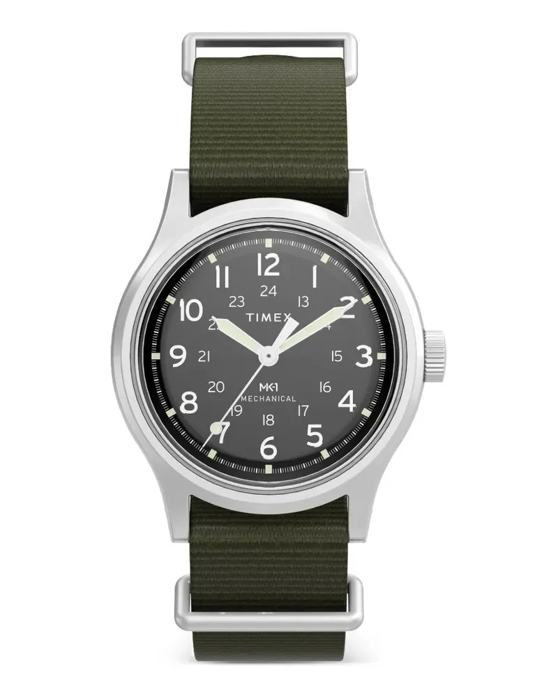 Timex MK1® Hand-Wound Armbanduhr 36mm - Schwarz Schwarz
