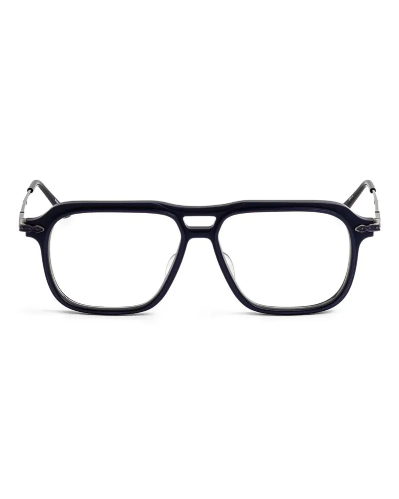 MATSUDA Brille mit eckigem Gestell - Blau Blau