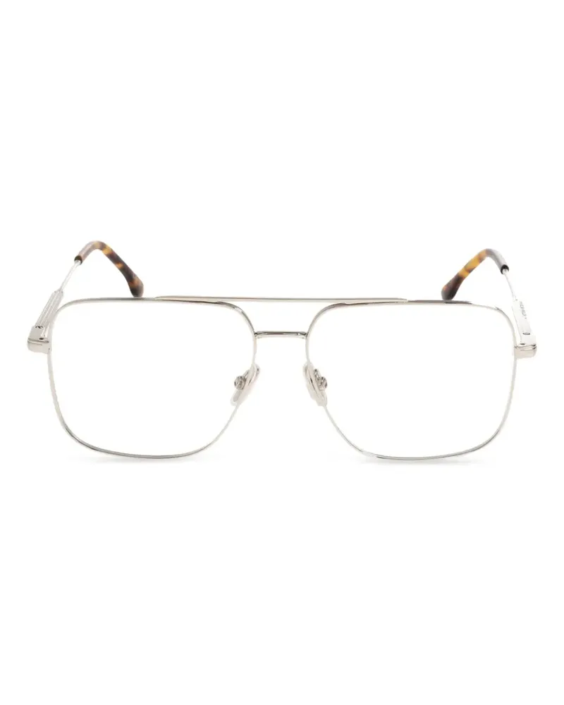 Victoria Beckham Brille mit Doppelsteg - Silber Silber