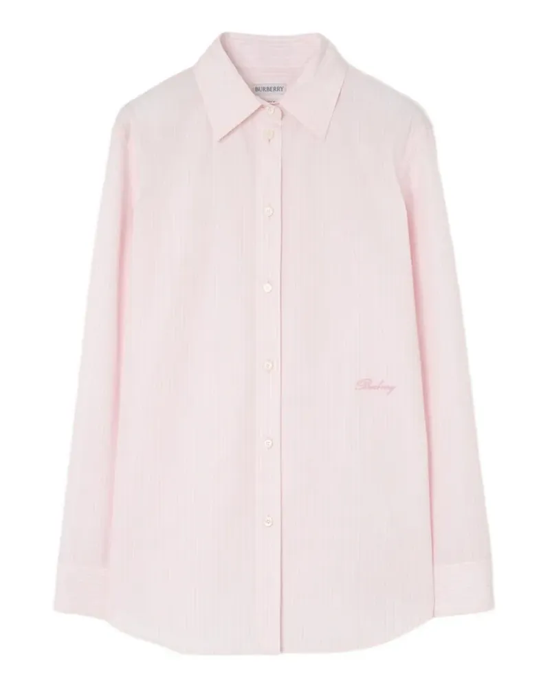 Burberry Gestreiftes Classic Hemd - Rosa Rosa