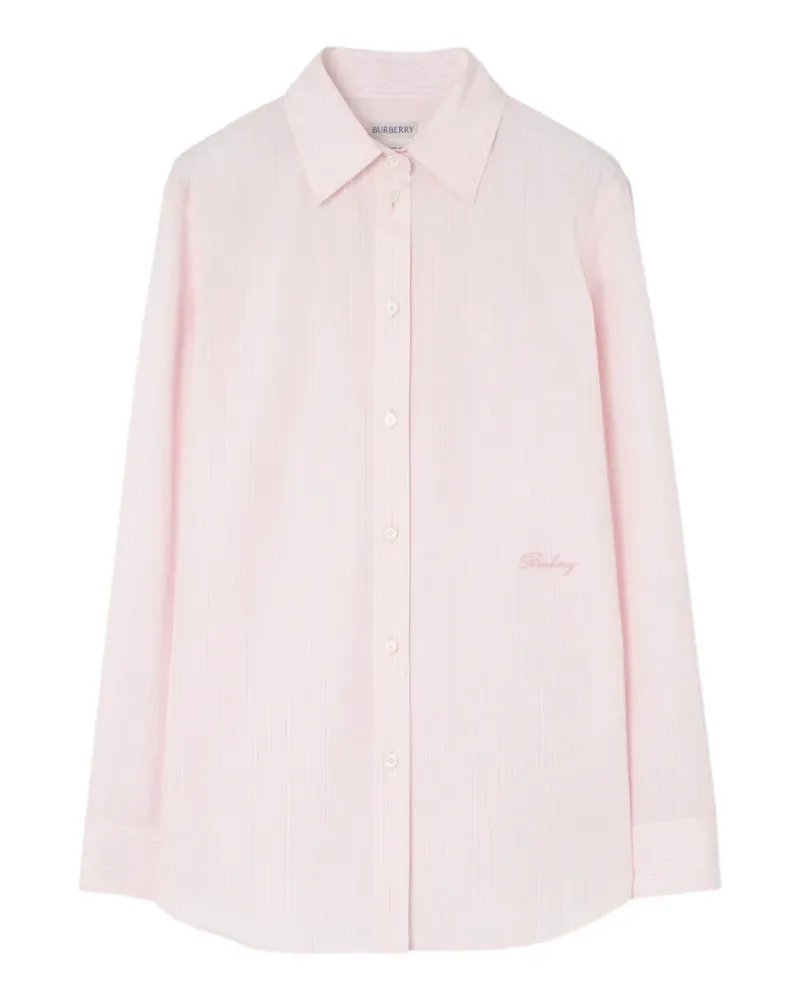 Burberry Gestreiftes Classic Hemd - Rosa Rosa