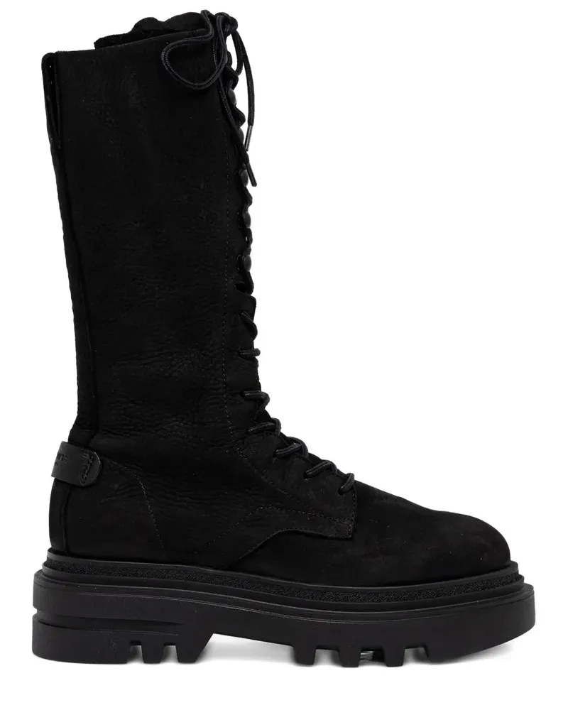 AllSaints 55mm Jay lace-up platform boots - Schwarz Schwarz