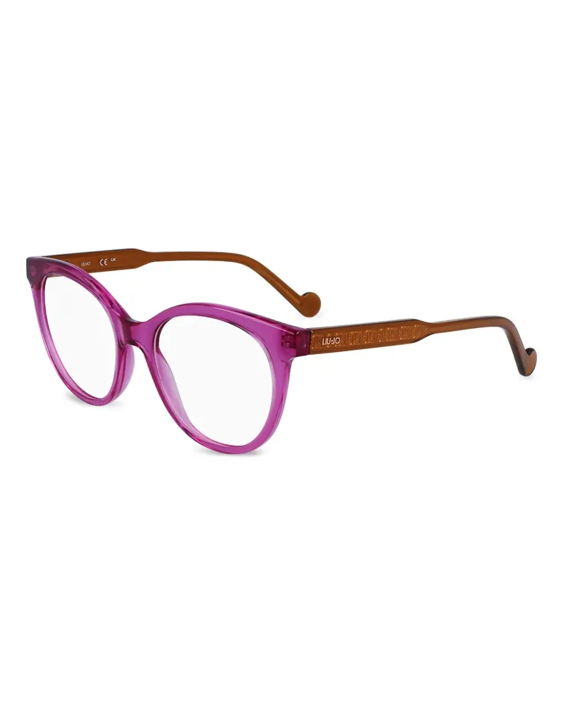 Liu Jo Brille mit Logo-Print - Rosa Rosa