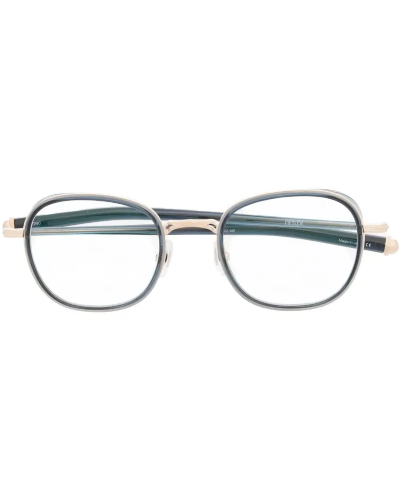 MATSUDA Brille mit rundem Gestell - Schwarz Schwarz