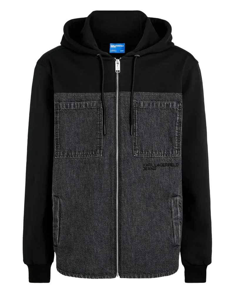 Karl Lagerfeld Kapuzenjacke mit Taschen - Grau Grau