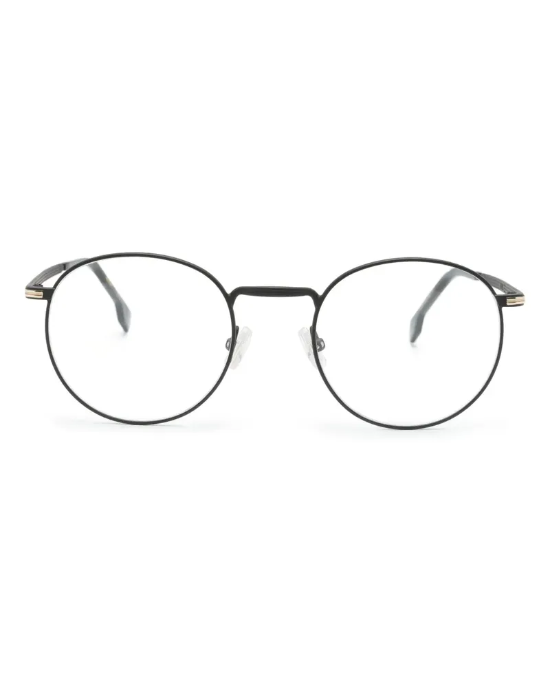HUGO BOSS Brille mit rundem Gestell - Schwarz Schwarz
