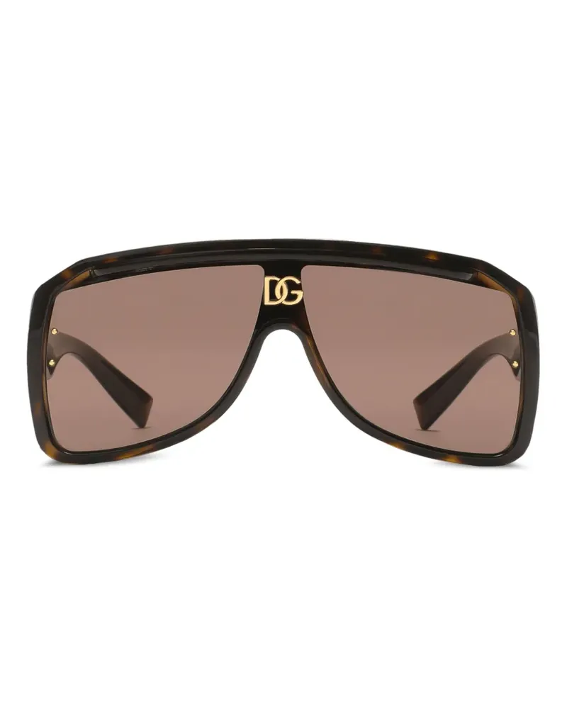 Dolce & Gabbana DC crossed sunglasses - Braun Braun