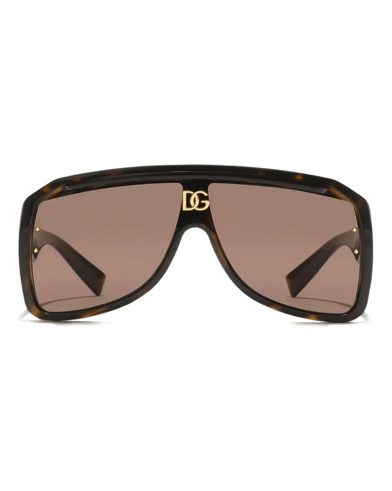 Dolce & Gabbana DC crossed sunglasses - Braun Braun