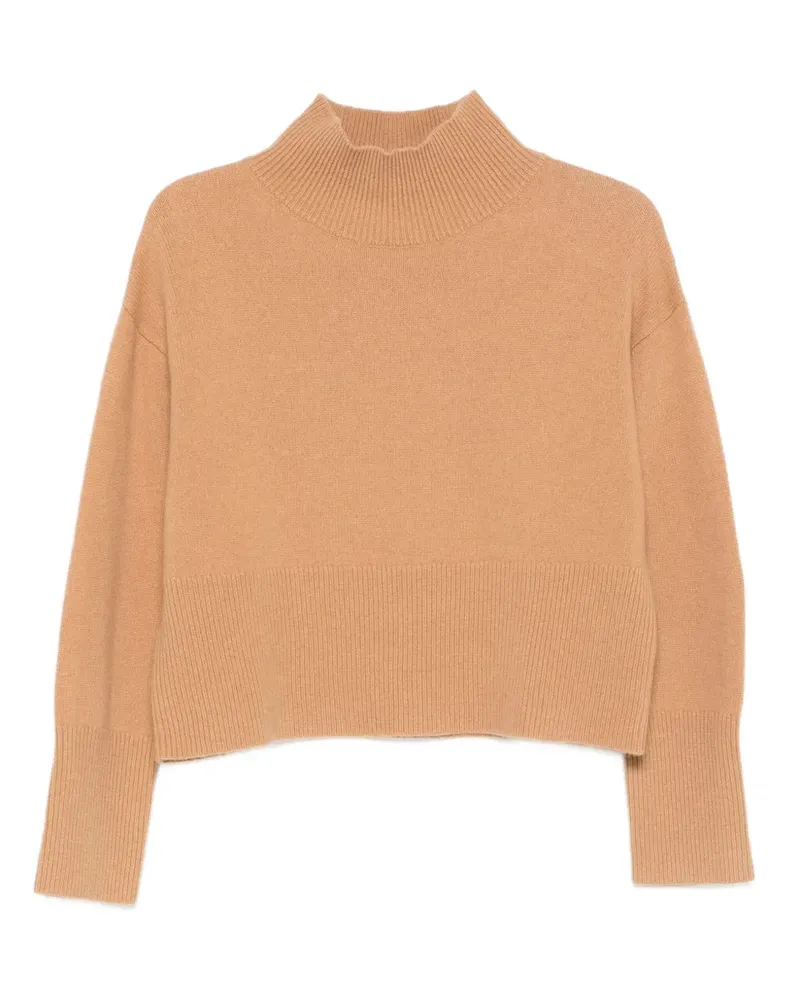 Suncoo Fein gestrickter Pullover - Braun Braun