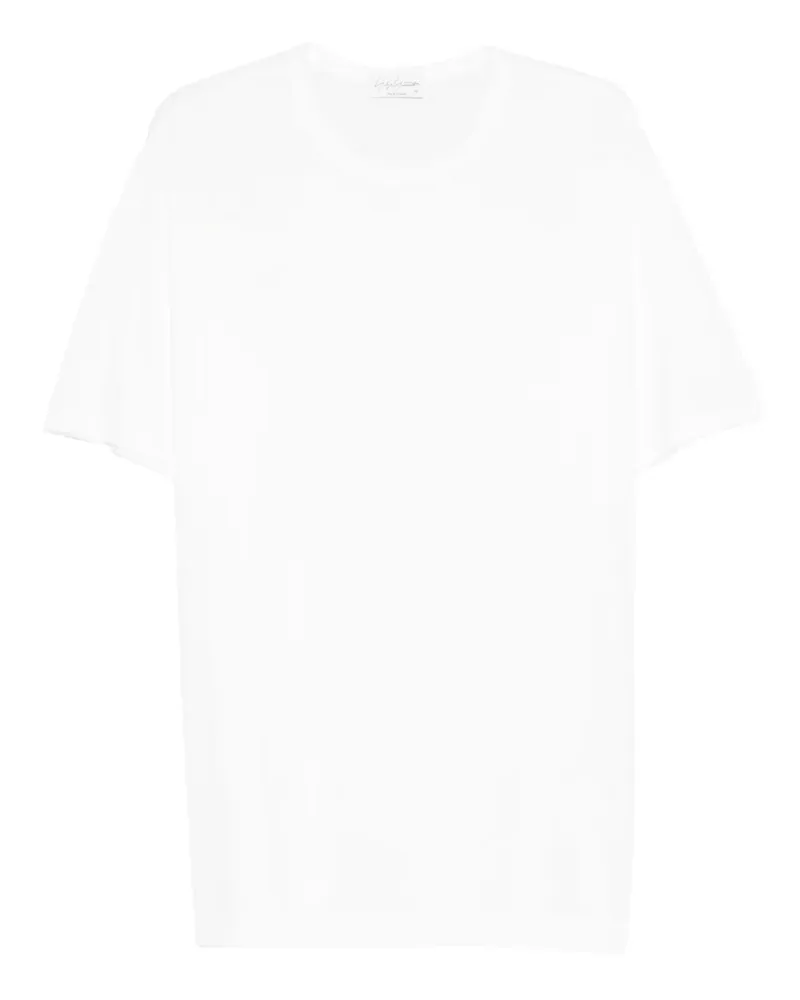 Yohji Yamamoto Klassisches T-Shirt - Weiß Weiß