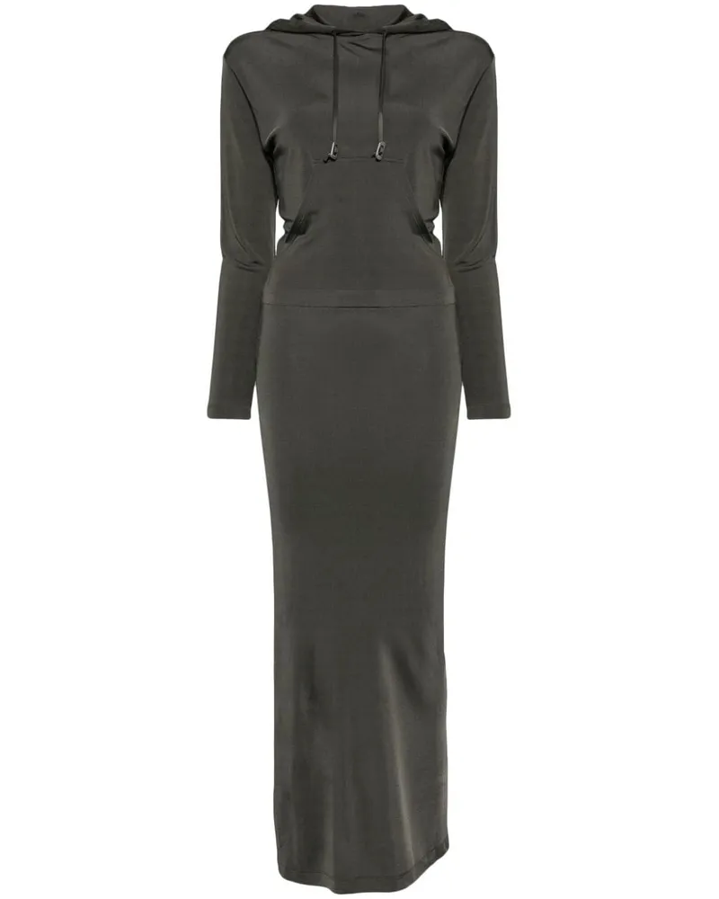 Dion Lee open-back hooded maxi dress - Grün Grün