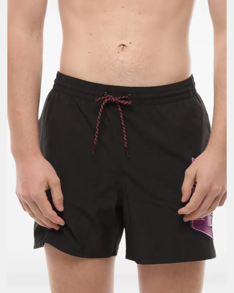 Nike Swim Volley Badehose mit Logo-Print - Schwarz Schwarz