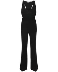 Elisabetta Franchi Jumpsuit mit Logo-Stickerei Schwarz