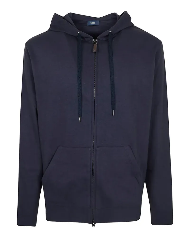 Herno zipped hoodie - Blau Blau