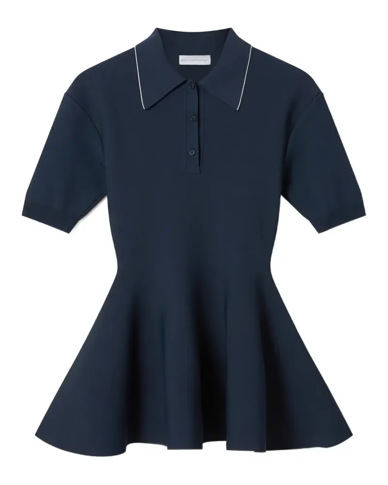 Stella McCartney Poloshirt mit Knopfleiste - Blau Blau