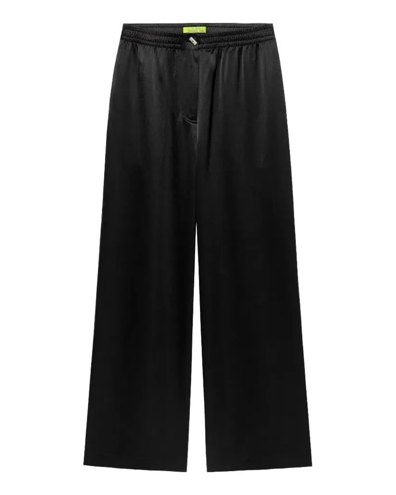 Shanghai Tang Weite Hose aus Maulbeerseide - Schwarz Schwarz
