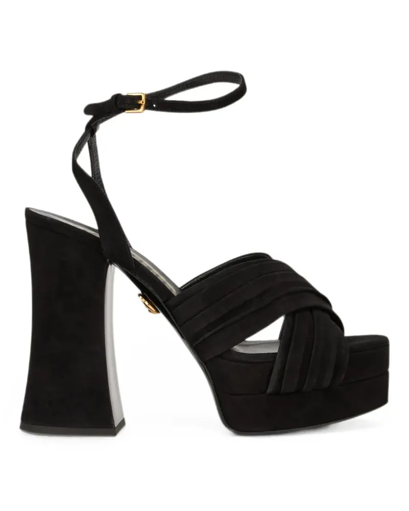 Moschino buckle-fastening platform sandals - Schwarz Schwarz