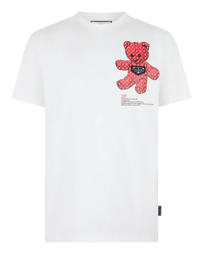 Philipp Plein Teddy T-Shirt aus Jersey - Weiß Weiß