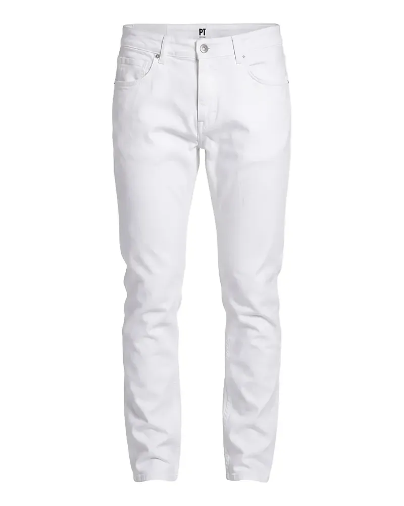 PT TORINO Slim-Fit-Jeans mit Logo-Patch - Weiß Weiß