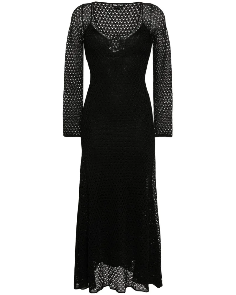 Tom Ford Gehäkeltes Kleid - Schwarz Schwarz