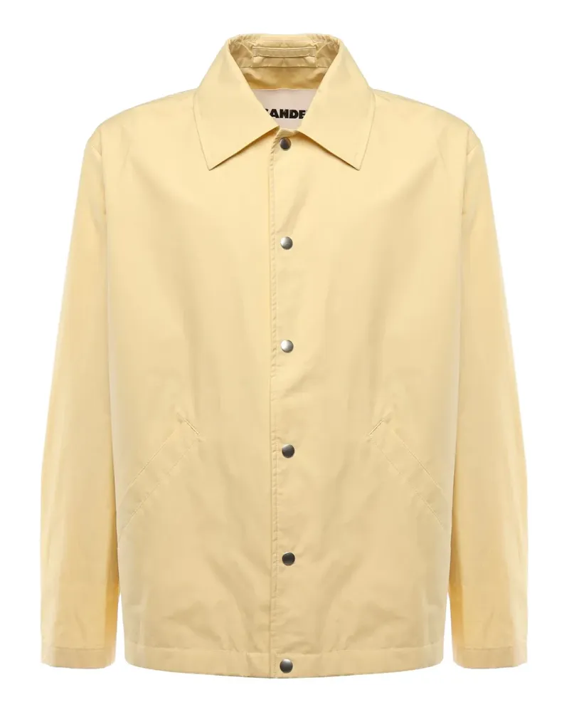 Jil Sander Hemdjacke mit Logo-Print - Gelb Gelb