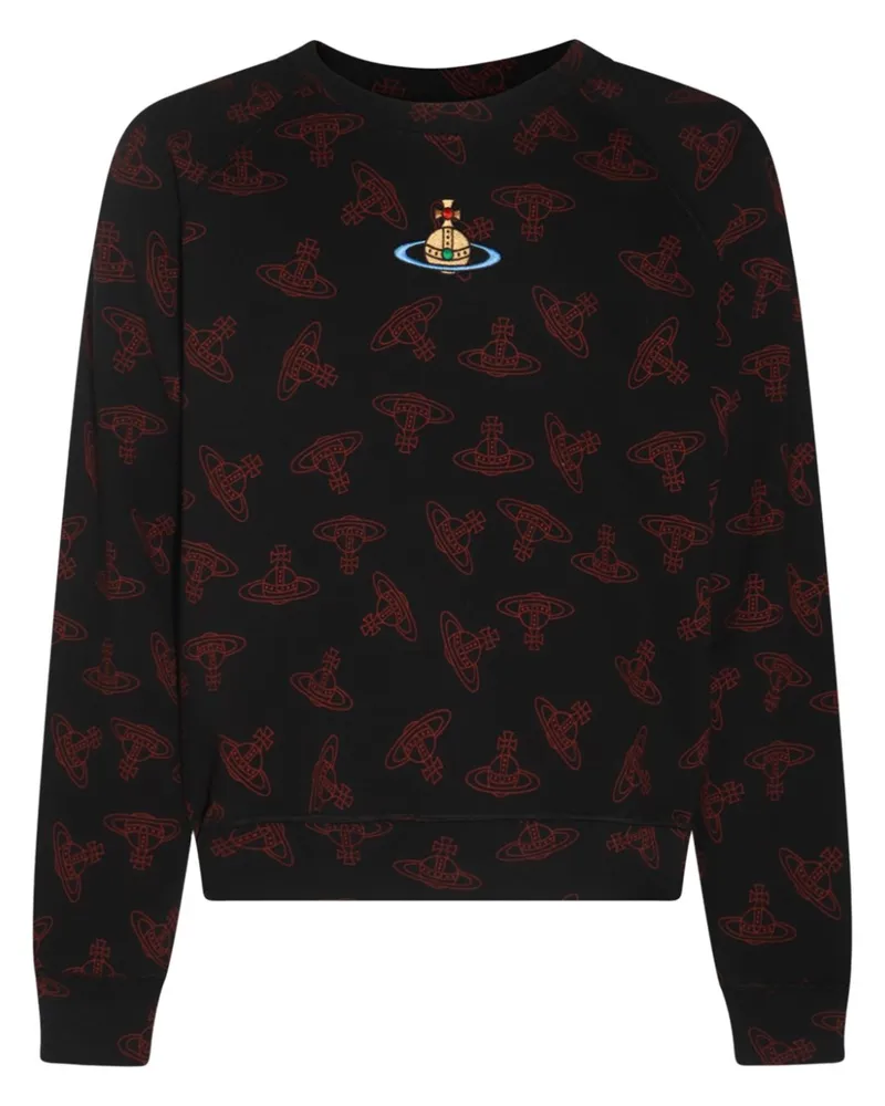Vivienne Westwood Sweatshirt mit Orb-Print - Schwarz Schwarz