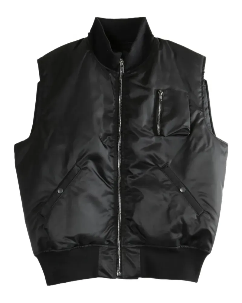 DRKSHDW by Rick Owens Weste mit Reißverschluss - Schwarz Schwarz