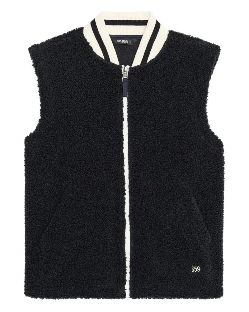 SPLITS59 Aster Sherpa-Top - Schwarz Schwarz