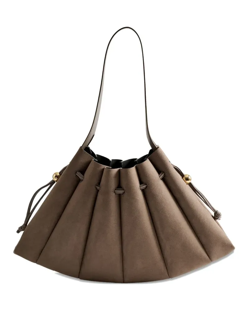 THEMOIRÈ Drapierte Schultertasche - Braun Braun