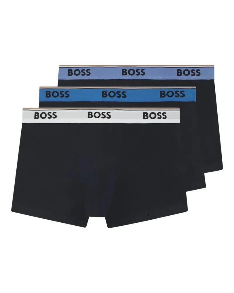 HUGO BOSS logo-detail boxers (set of three) - Blau Blau