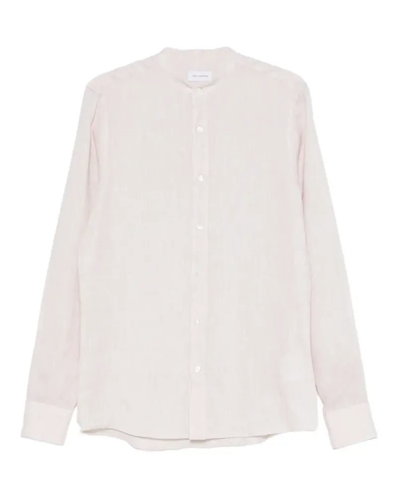 Tagliatore band-collar long-sleeve shirt - Nude Nude