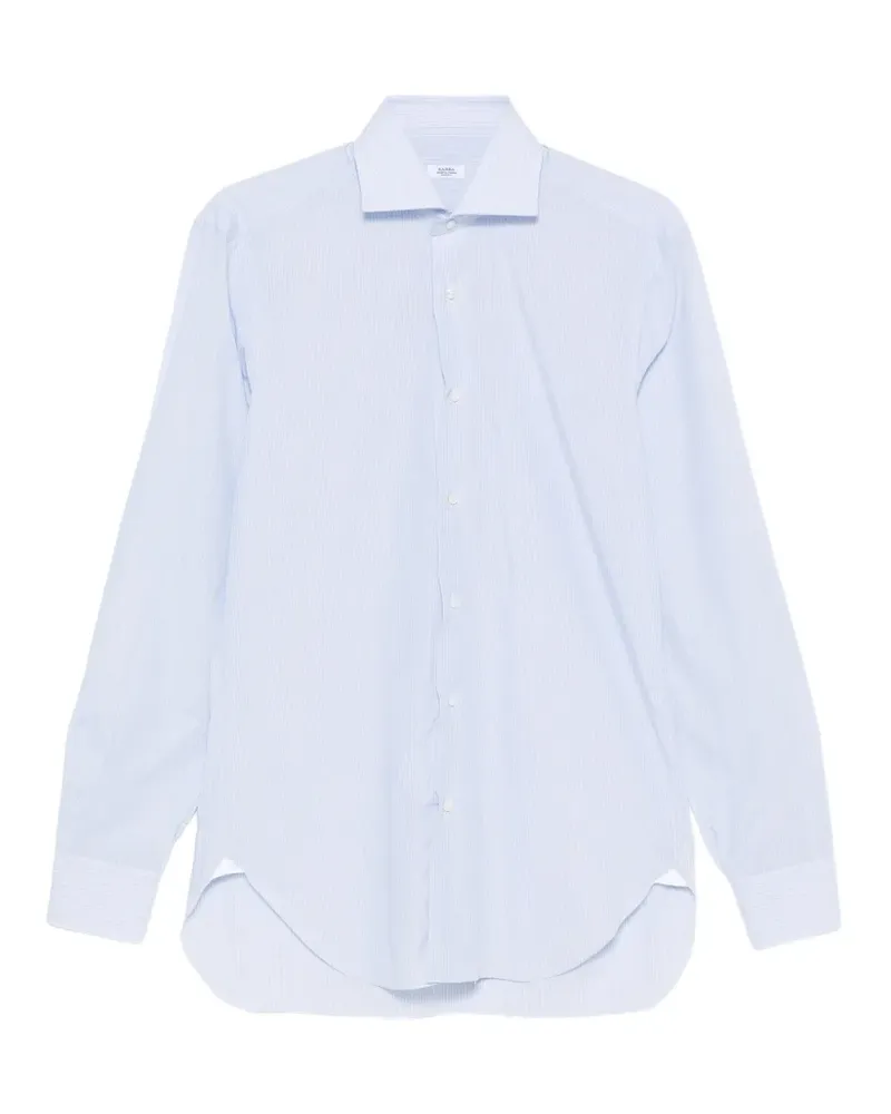 BARBA Gestreiftes Hemd - Blau Blau