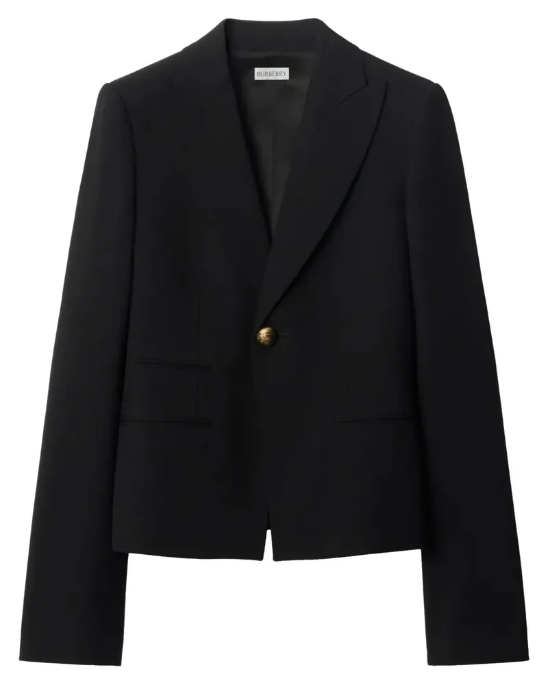 Burberry Einreihiges Sakko aus Wolle - Schwarz Schwarz