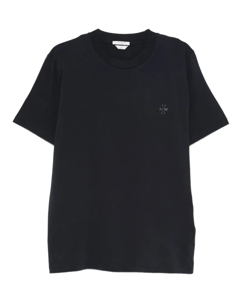 Jacob Cohën Rundhals-T-Shirt mit Logo - Blau Blau