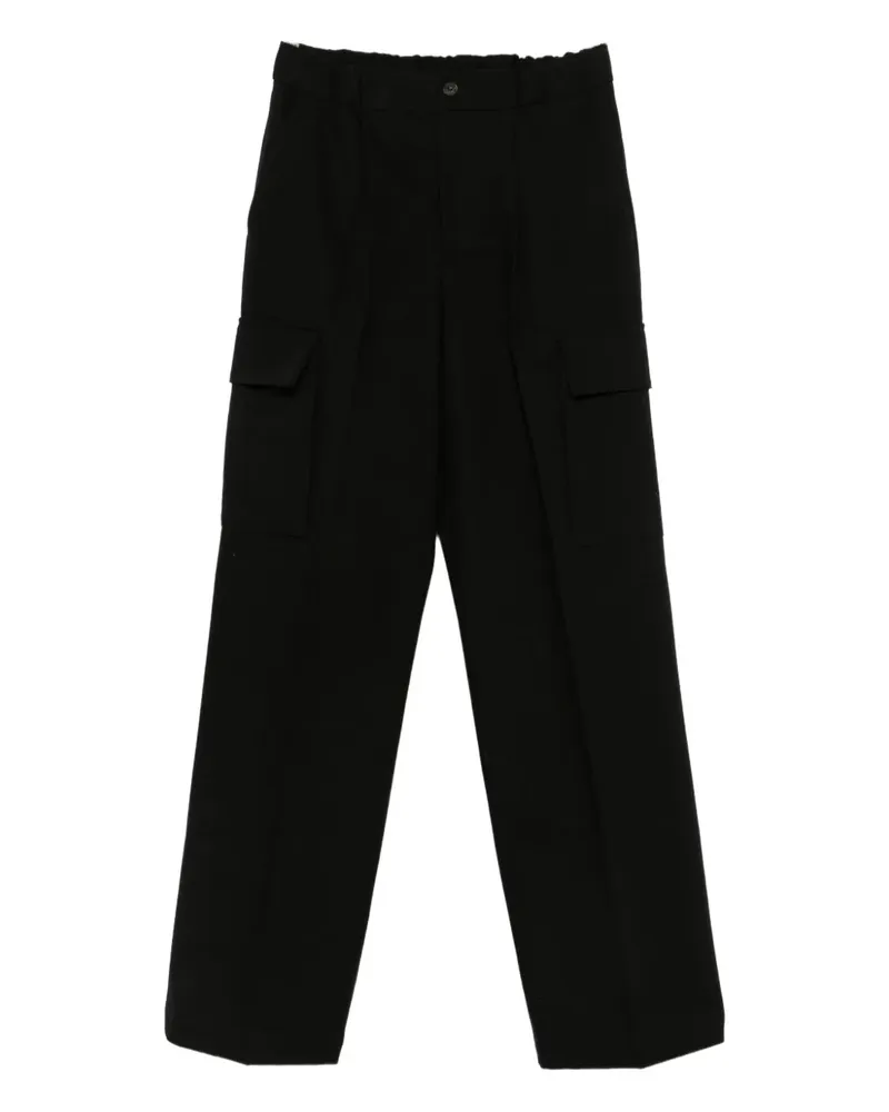 Hevò Geknöpfte Hose - Schwarz Schwarz