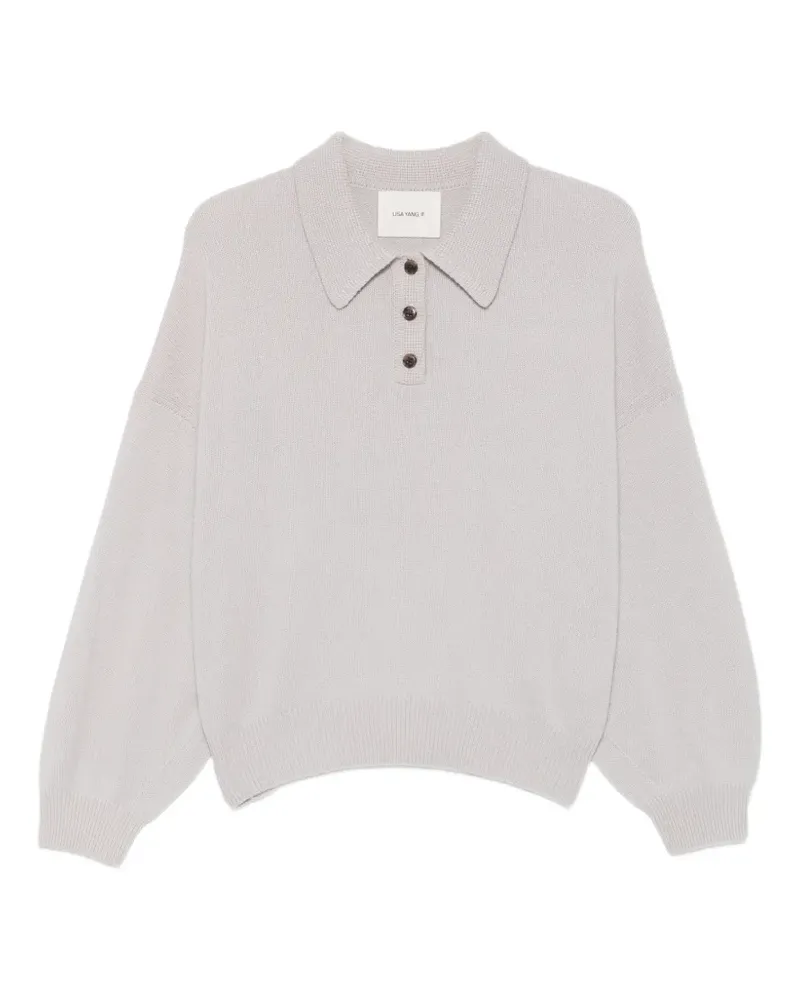 Lisa Yang polo-collar sweater - Nude Nude