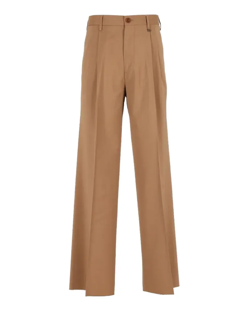 Vivienne Westwood Straight-Leg-Hose mit Falten - Braun Braun